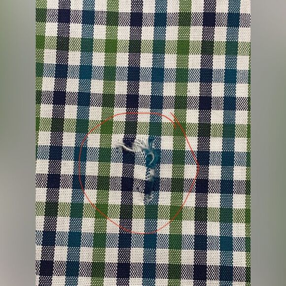 NAUTICA Wrinkle Resistant plaid mens long sleeve shirt - Picture 6 of 6